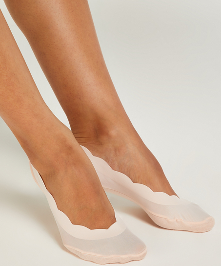 2 pairs Lasercut Footsies, Pink