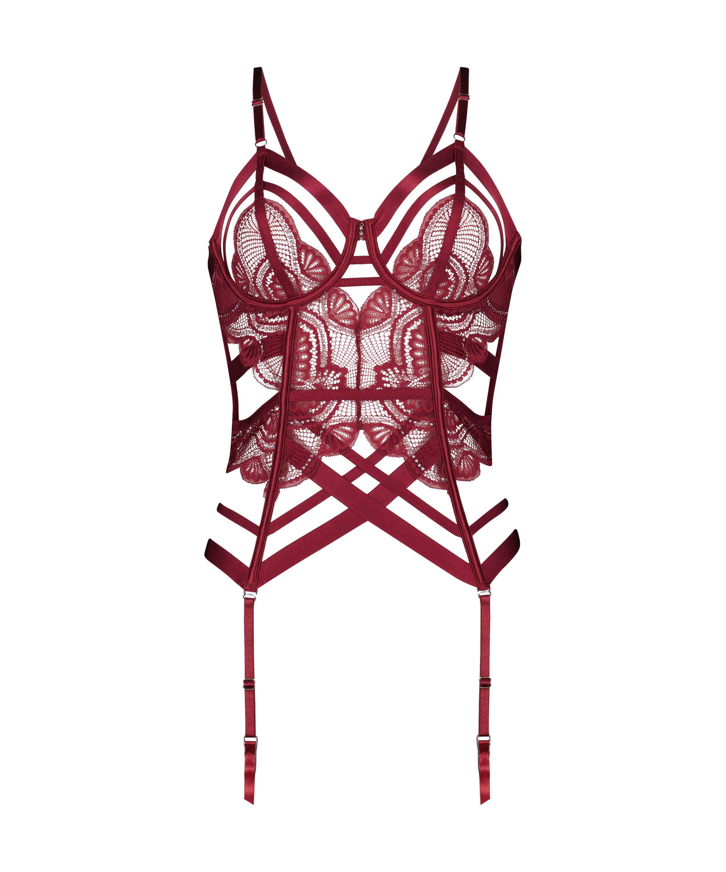 Private Lyra bustier, Red, main