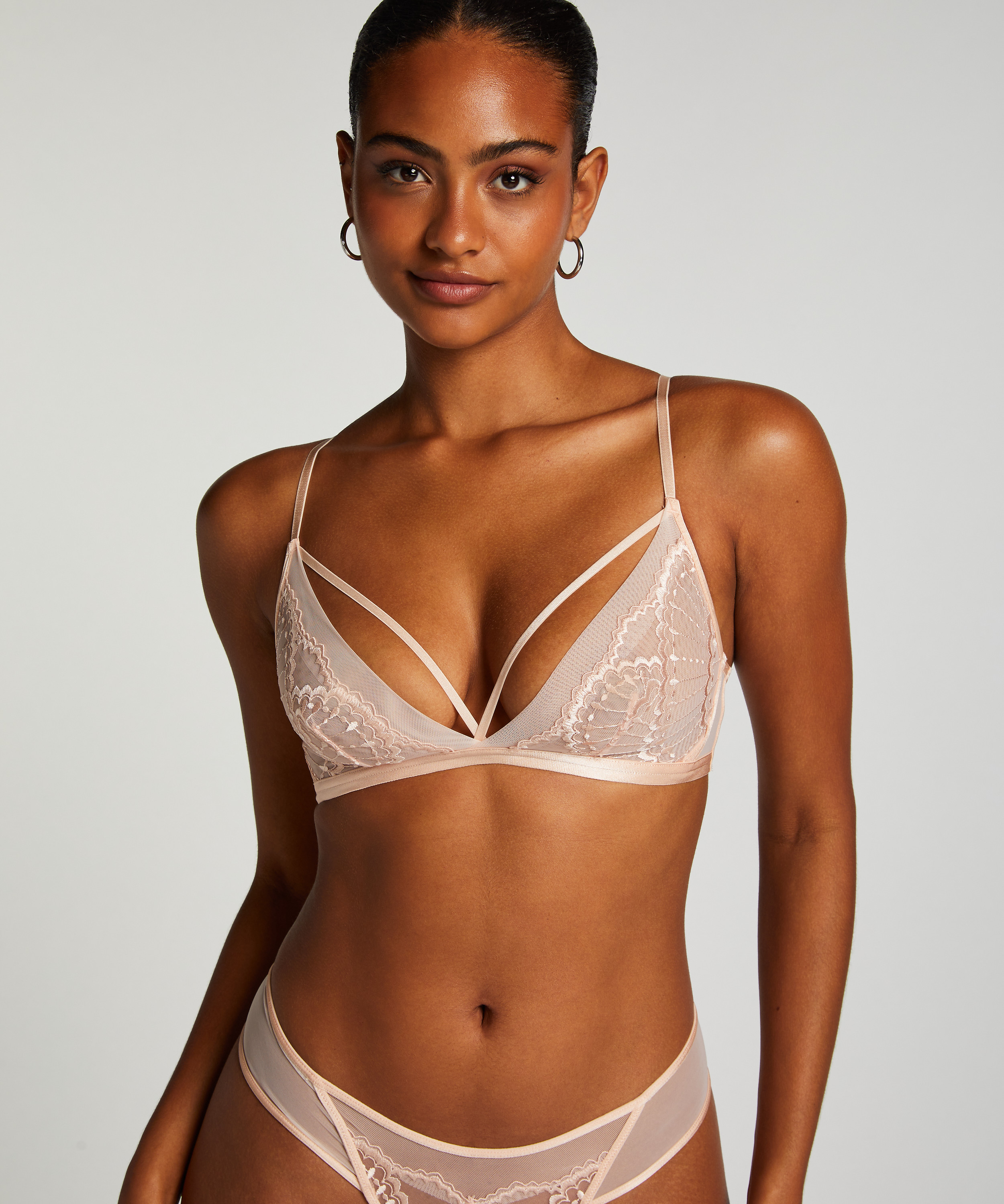 Jade Bralette, Pink, main