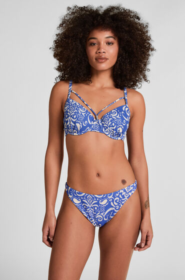 Hunkemöller Cancun High Leg Bikini Bottom Blue