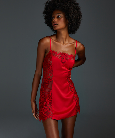 Jennifer Slip Dress, Red