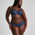 Marine Non-Padded Underwired Bra, Blue