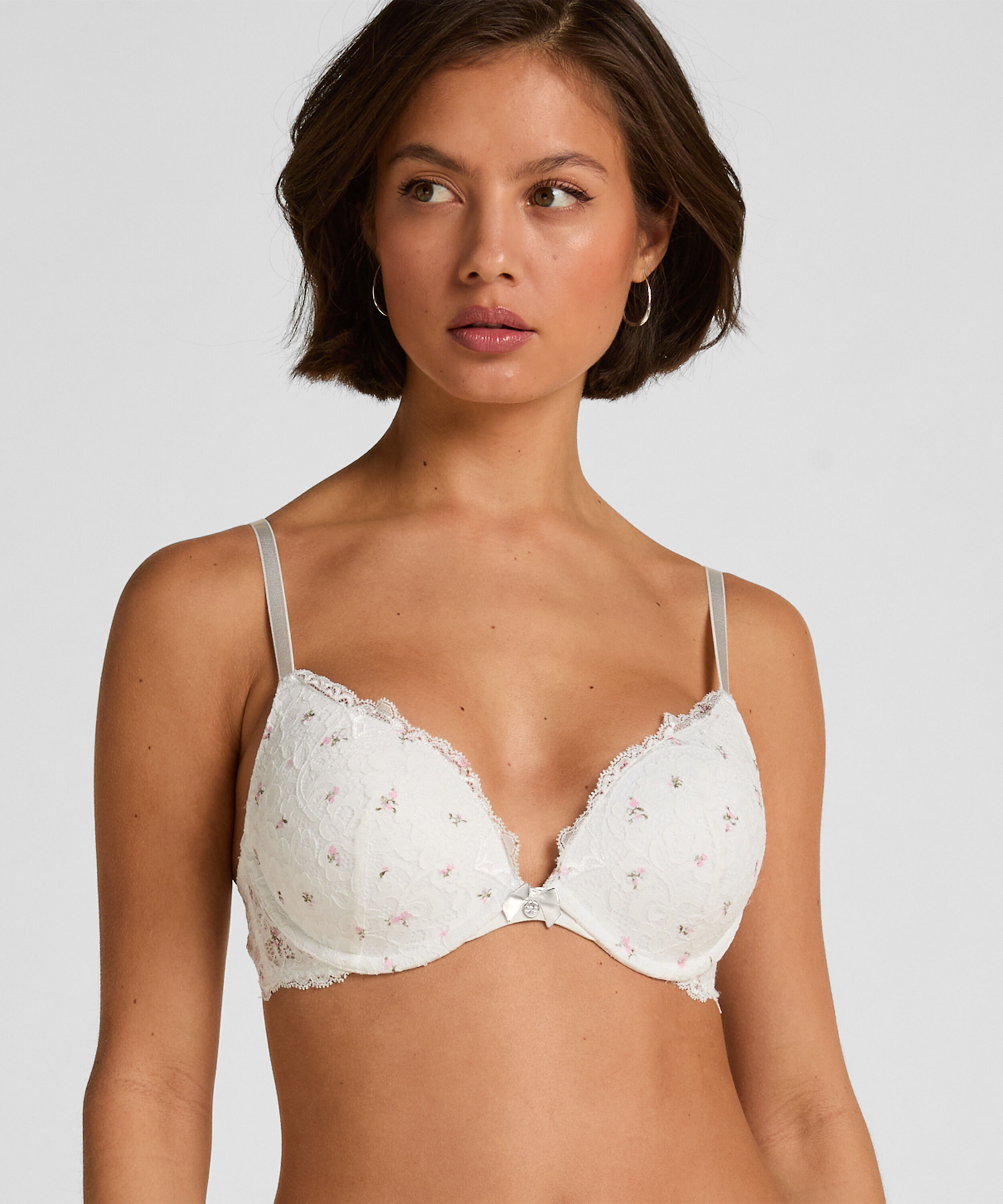 Marine Padded Underwired Push-Up Bra, White