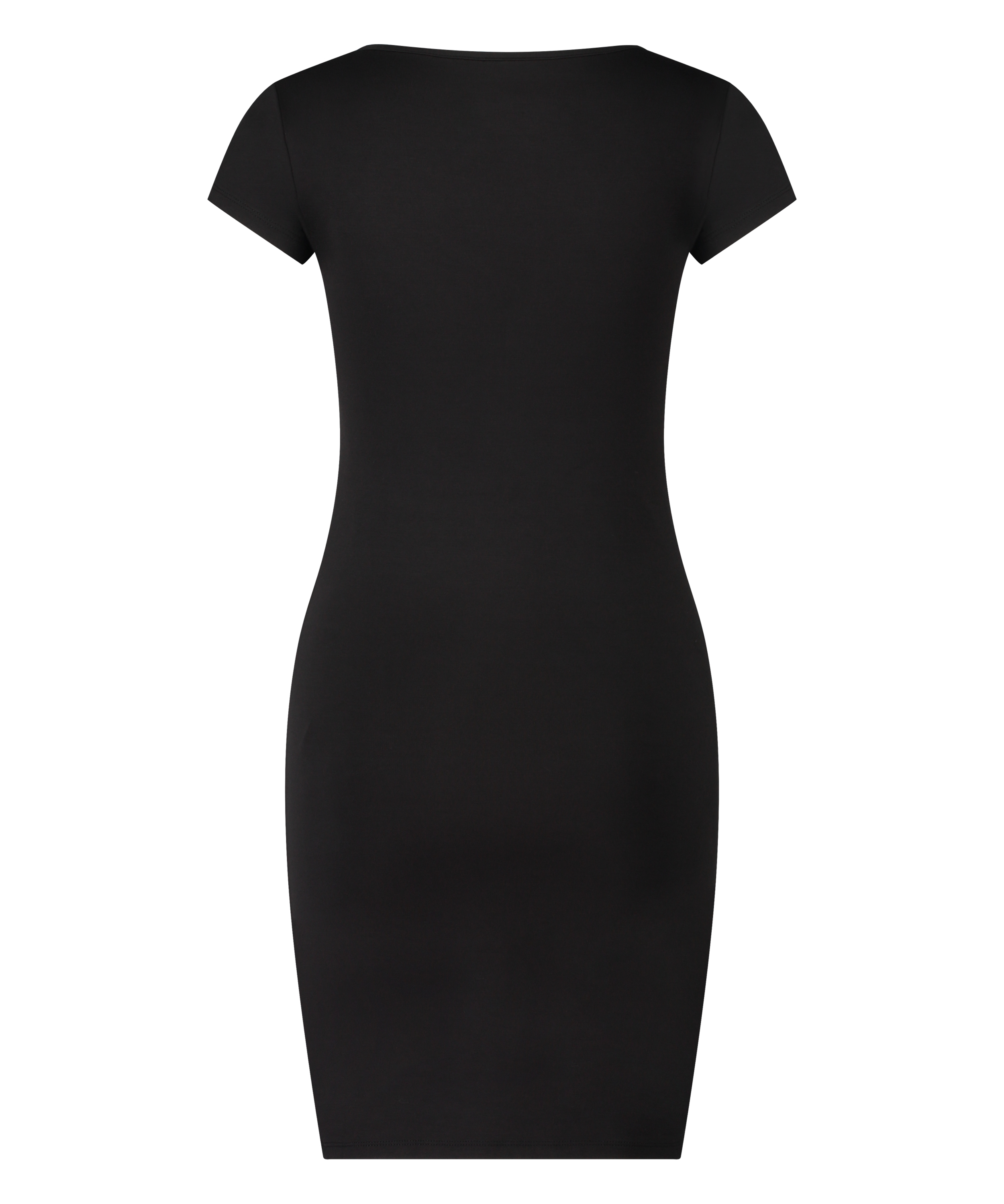 Henley Nightshirt, Black, main