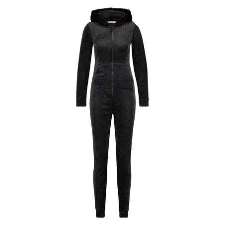 Velvet onesie, Black