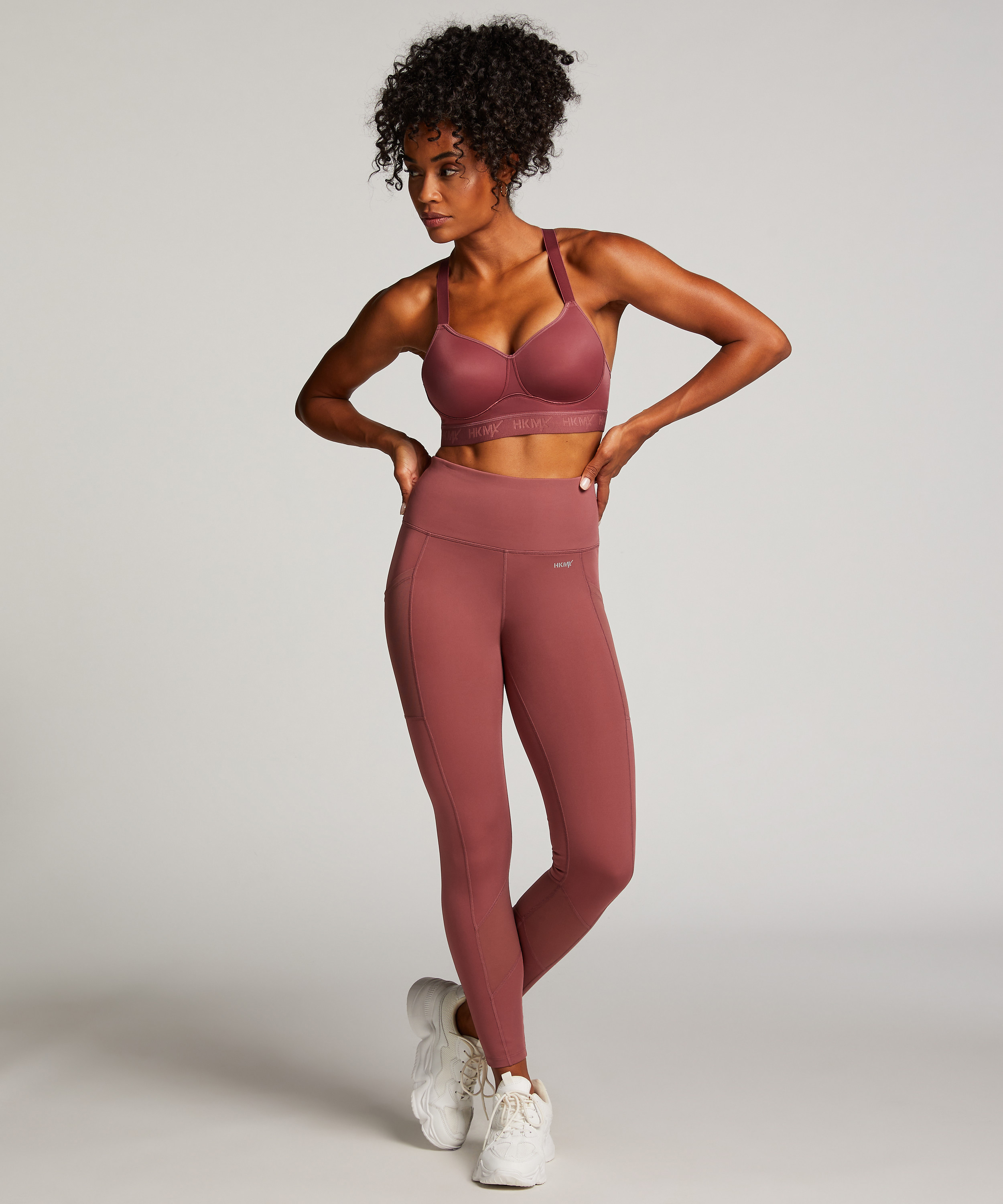 HKMX Oh My Squat High Waisted Leggings, Pink, main