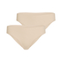 3-pack invisible Brazilian, Beige