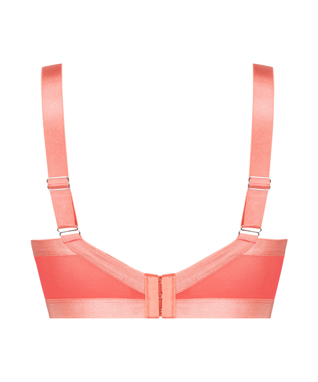Hana Non-Padded Underwired Longline Bra, Pink