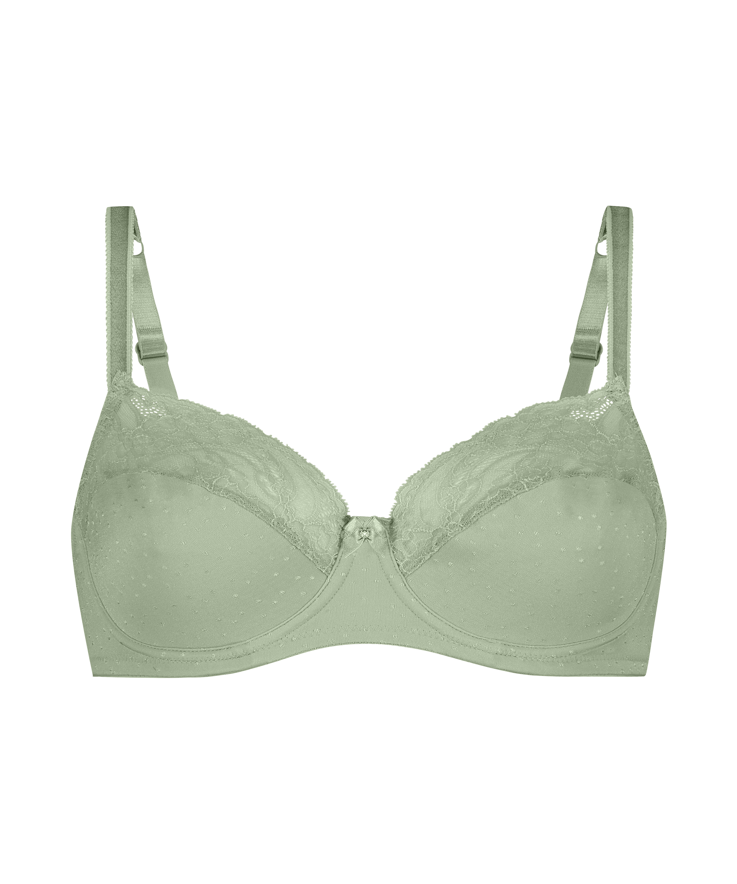 Sophie Non-Padded Underwired Bra, Green, main
