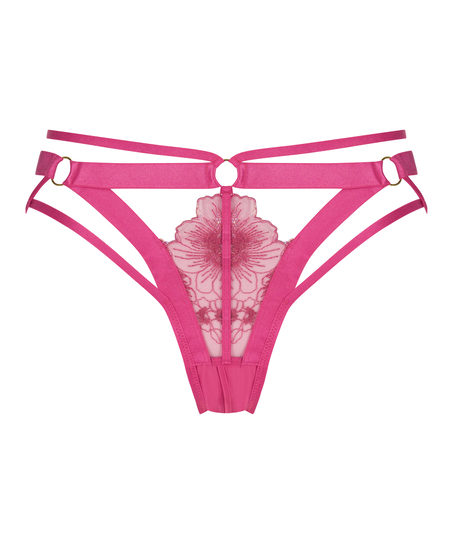 Oxana Open Crotch Brazilian, Pink