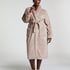 Fleece Bathrobe, Beige