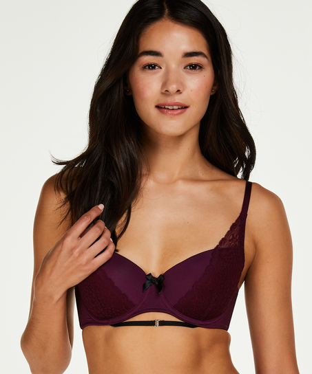 Selene padded underwired bra, Purple