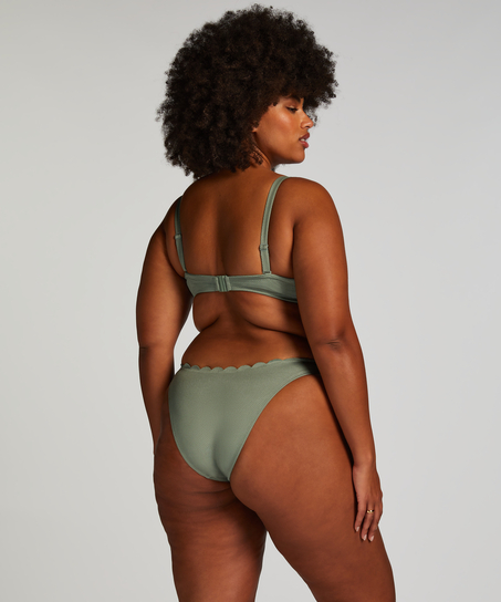 Scallop push-up underwired bikini top Cup A - E, Green