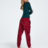 Twill Pyjama Pants, Red