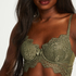Marilee Padded Underwired Longline Bra, Green