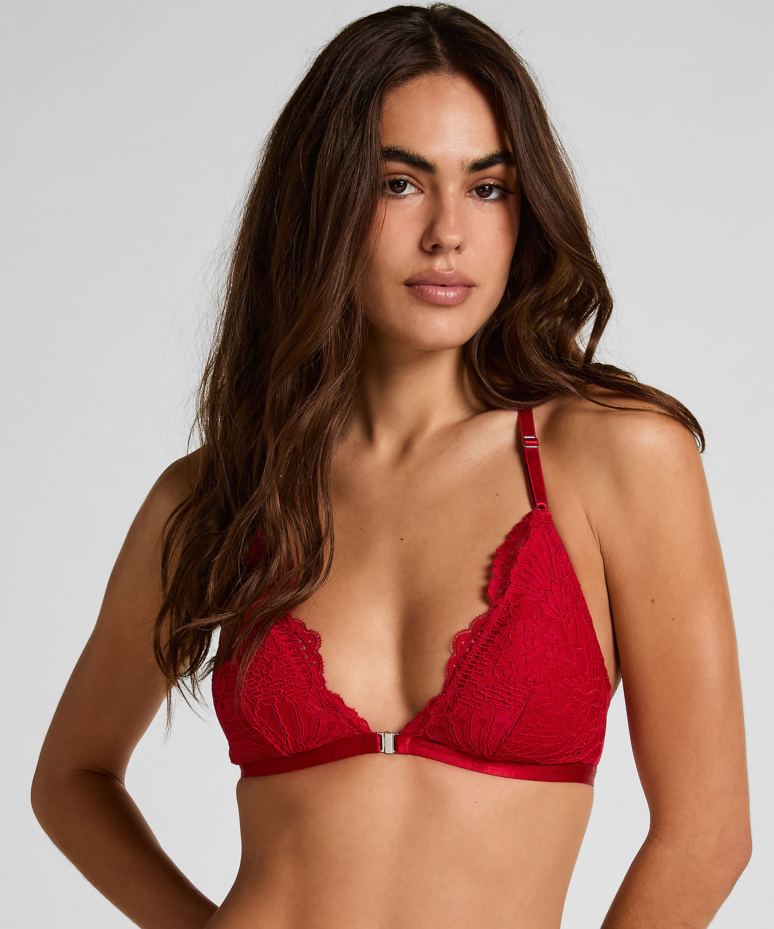 Whitney Triangle Bralette, Red Whitney Triangle Bralette, Red