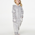 Fleece Onesie Kids, Grey