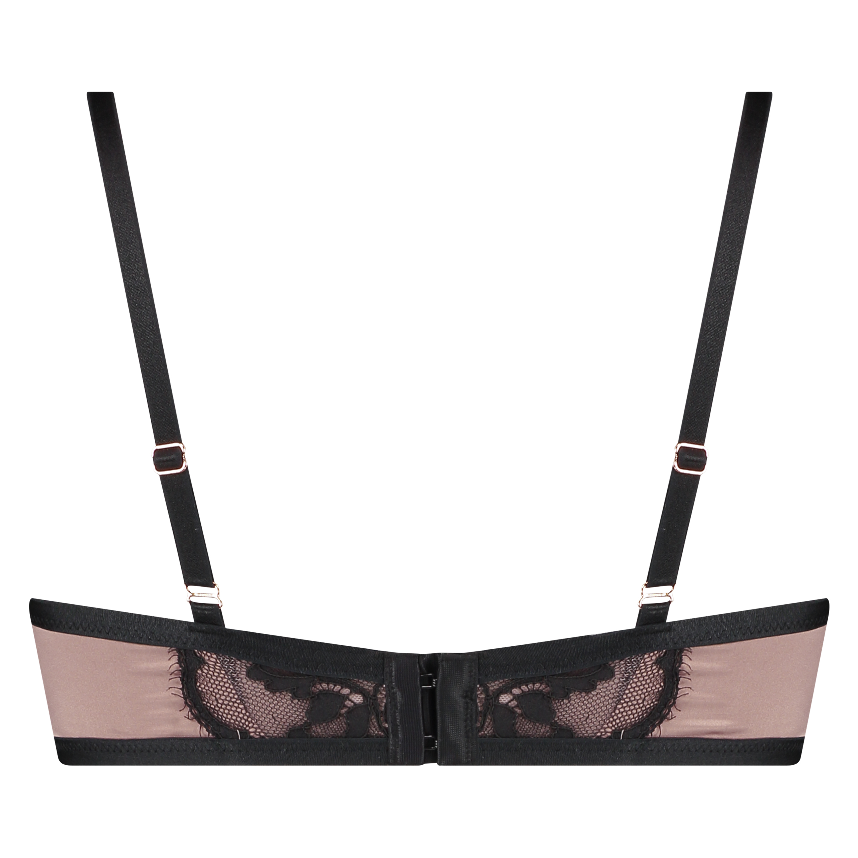 Poppy Padded Underwired Bra, Black, main