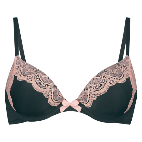 Gina Padded Underwired Bra, Black