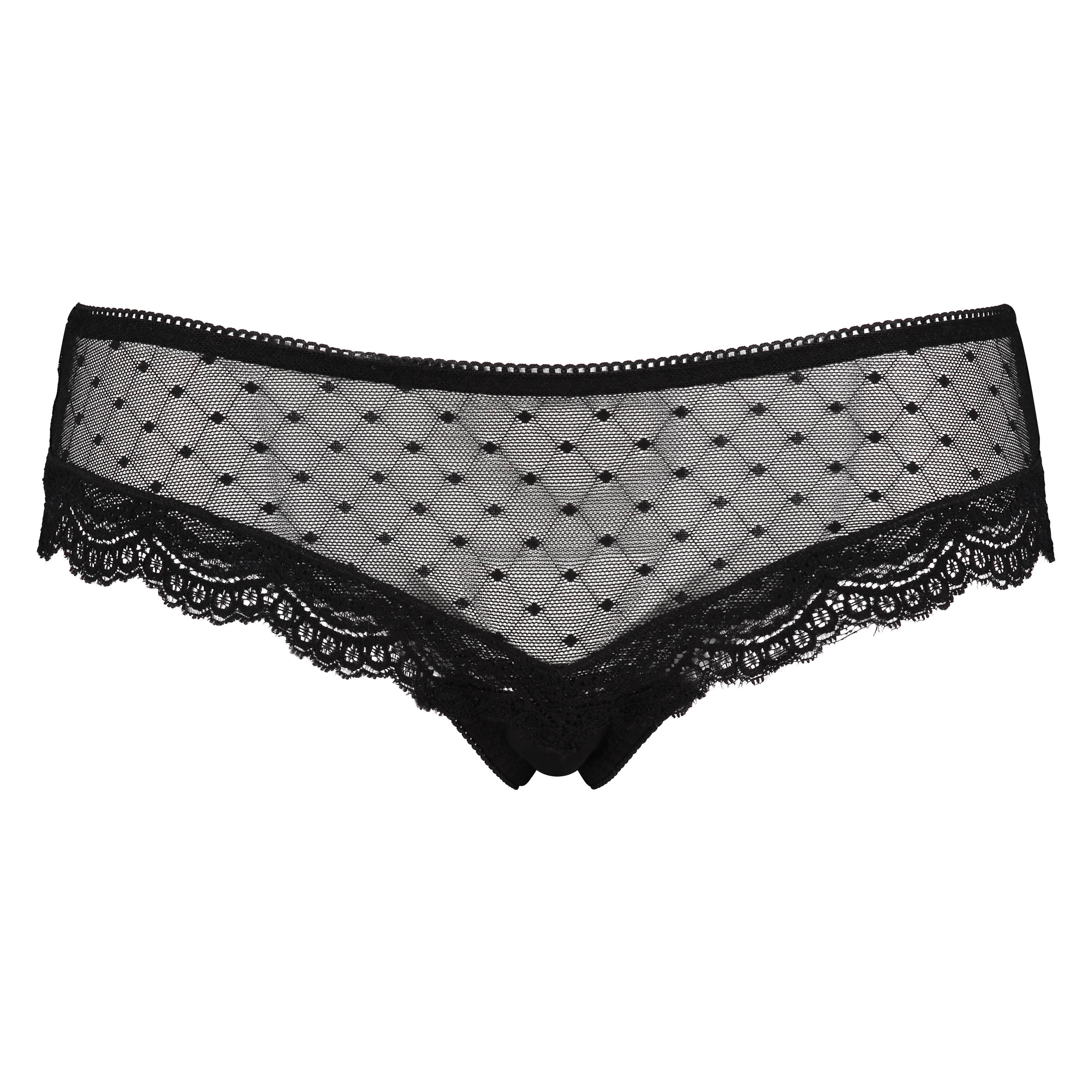 Embroidered Mesh Brazilian, Black, main