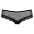 Embroidered Mesh Brazilian, Black