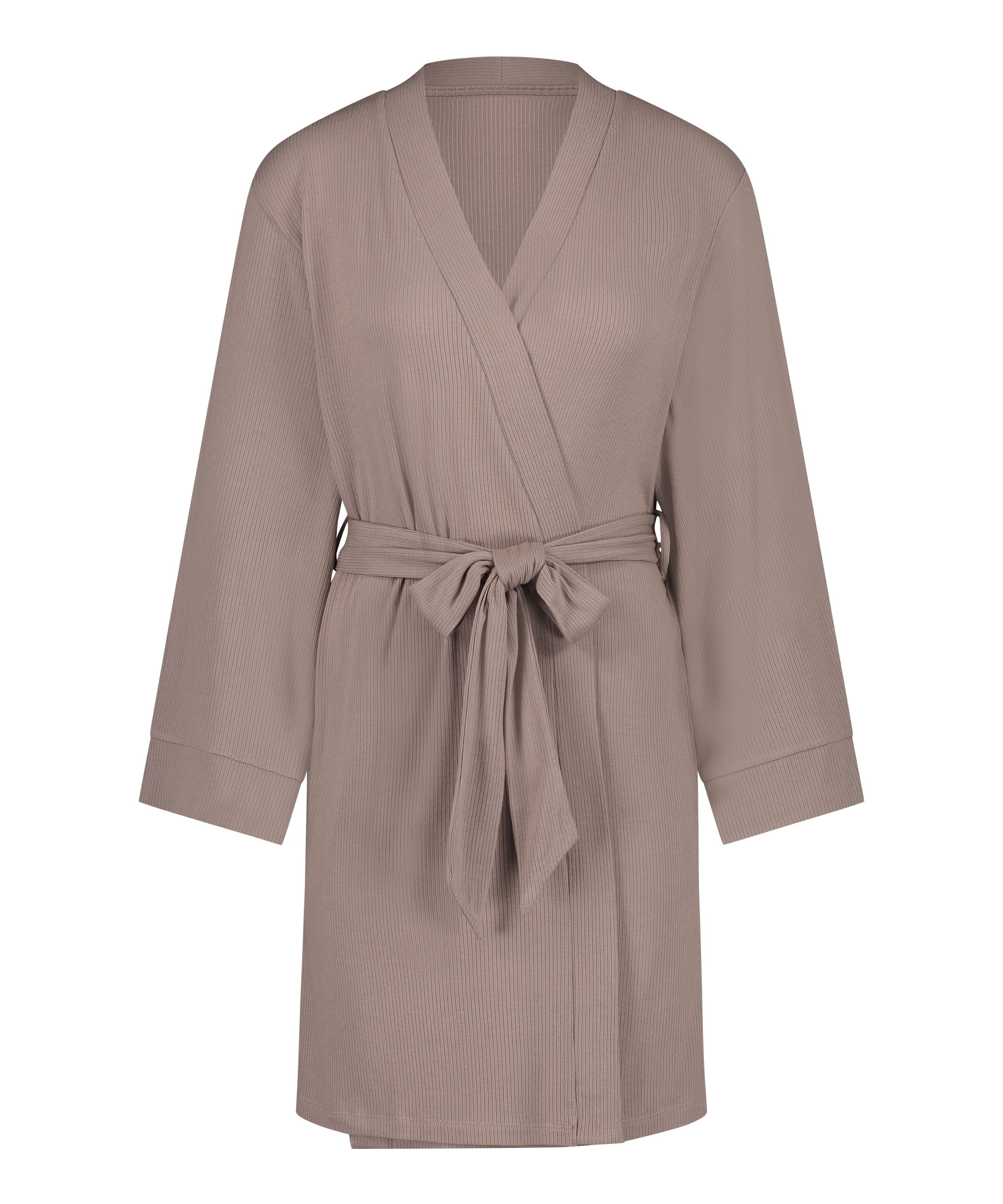 Rib Kimono, Brown, main