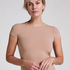 Pyjama Top Rib Essential, Beige