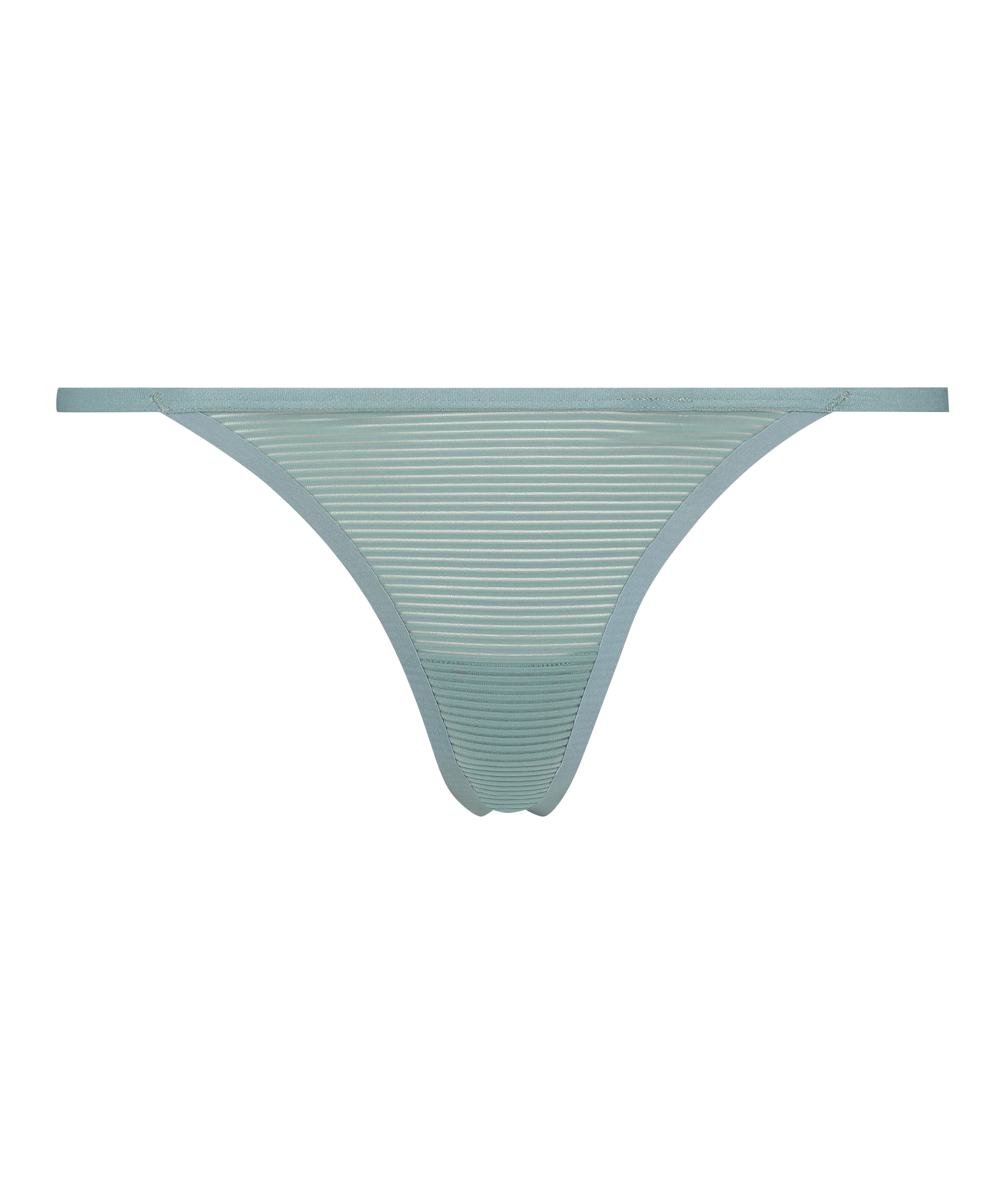 Invisible Stripe Mesh Thong, Grey, main