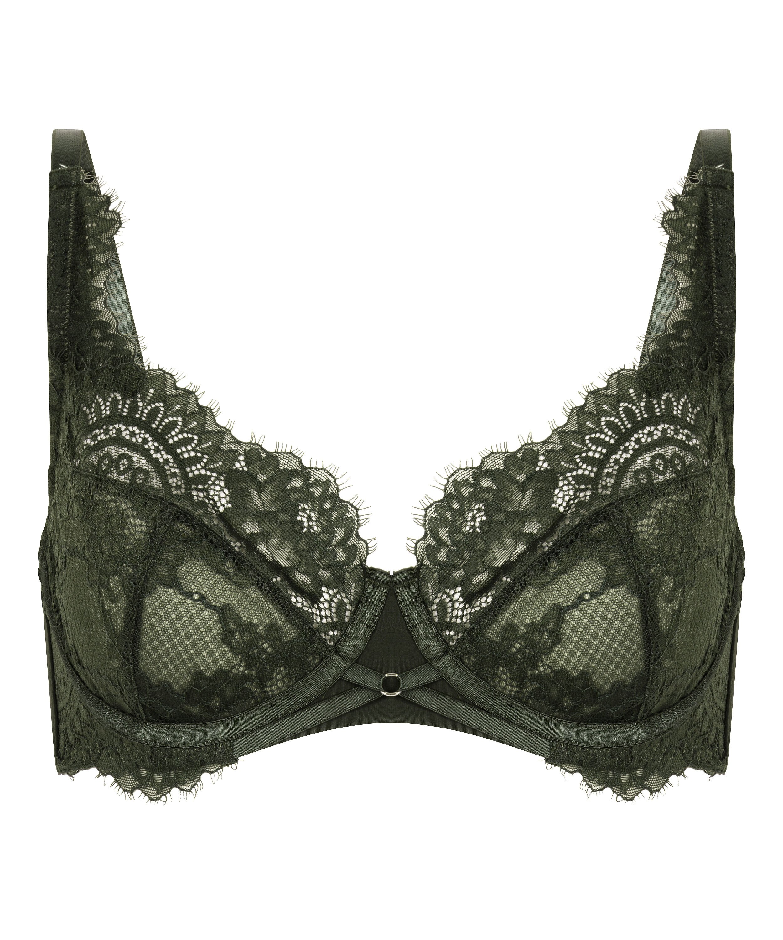 Amara Non-Padded Underwired Bra, Green