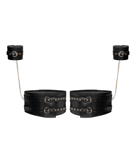 Legcuffs and Handcuffs, Black