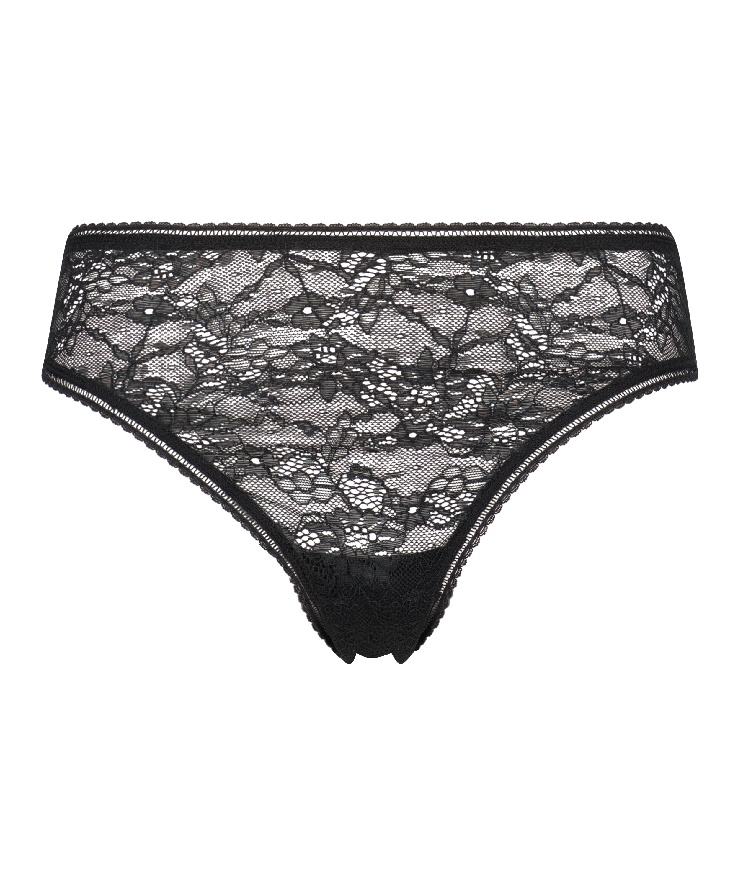 Lyla high thong, Black, main