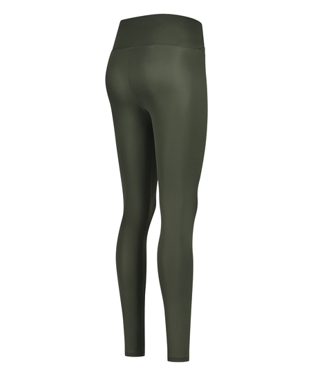 HKMX Crossed High Waisted Leggings, Green