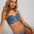 Molly Padded Underwired Strapless Bra, Blue