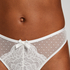 Valerie High Thong, White