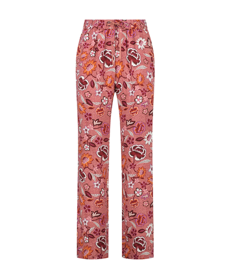 Tall woven pyjama bottoms, Pink