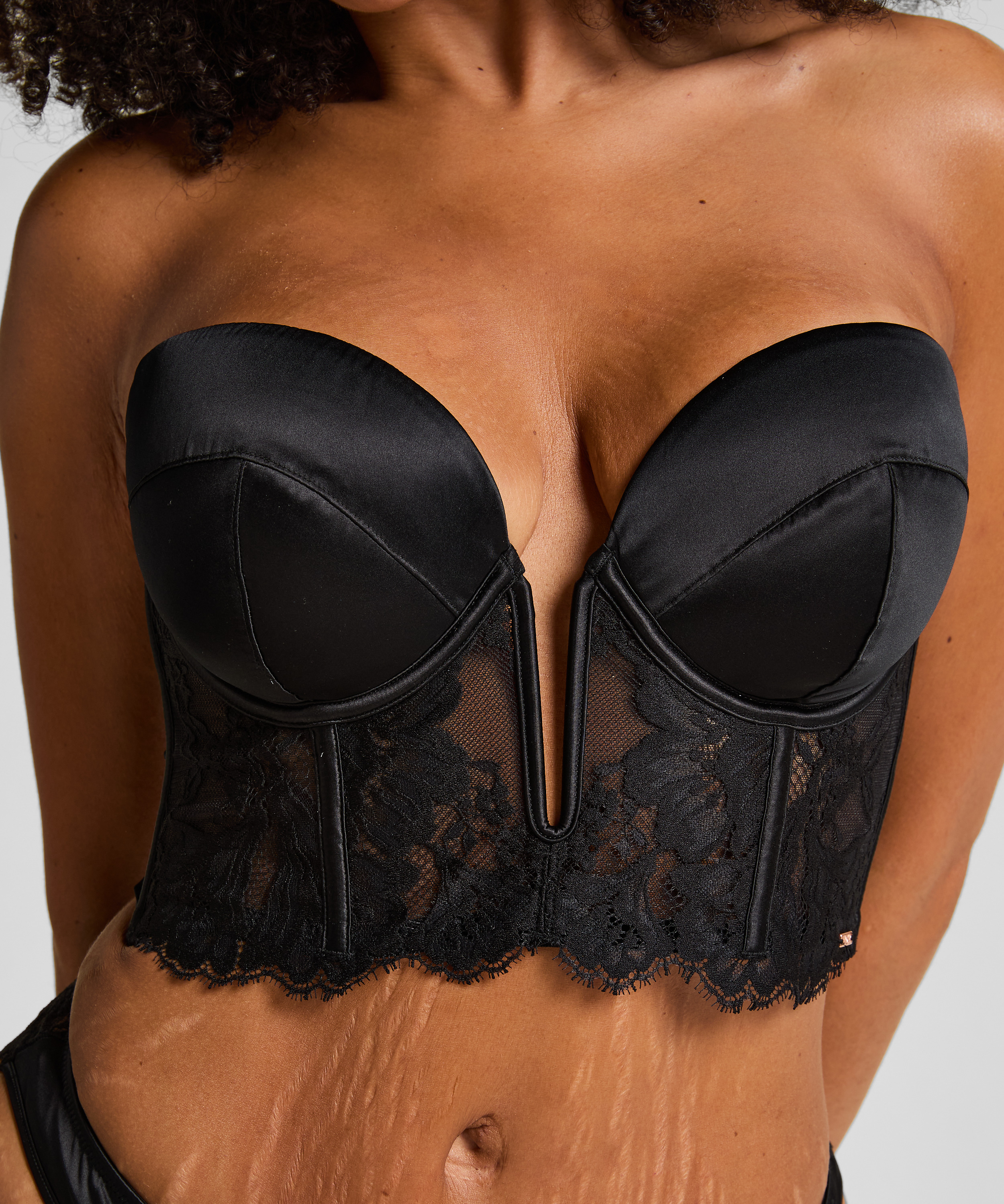 Grace Mini Bustier, Black, main