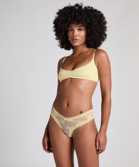 V-shape Mesh Brazilian, Yellow