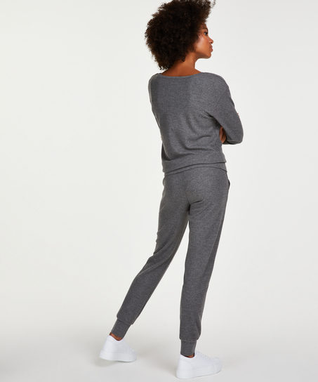 Waffle pyjama set, Grey
