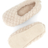 Fluffy Ballerina Slippers, Beige