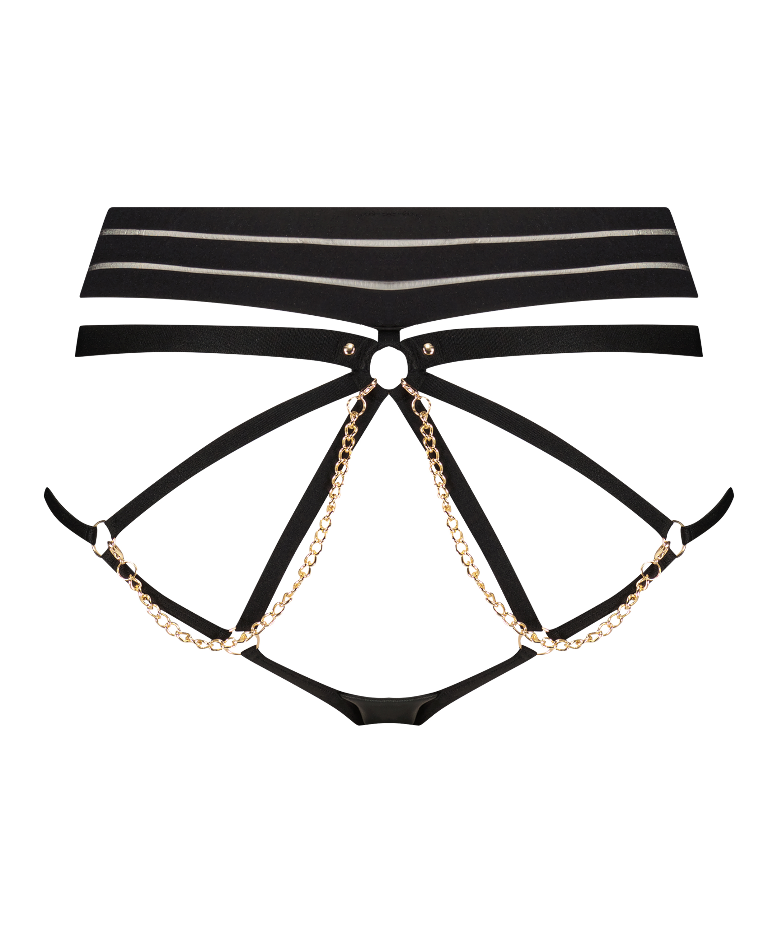 Domantrix Open Crotch Brazilian, Black, main