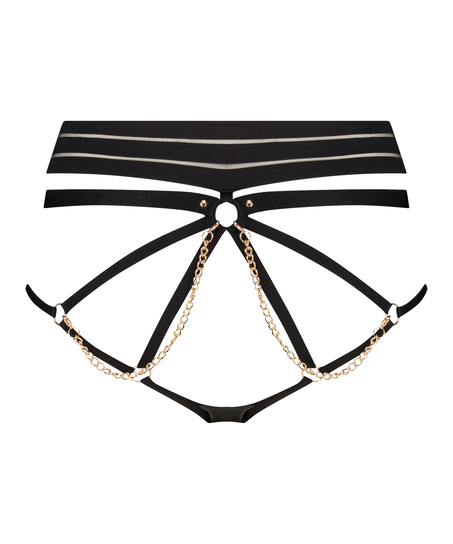 Domantrix Open Crotch Brazilian, Black