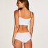 Seamless strappy top, White