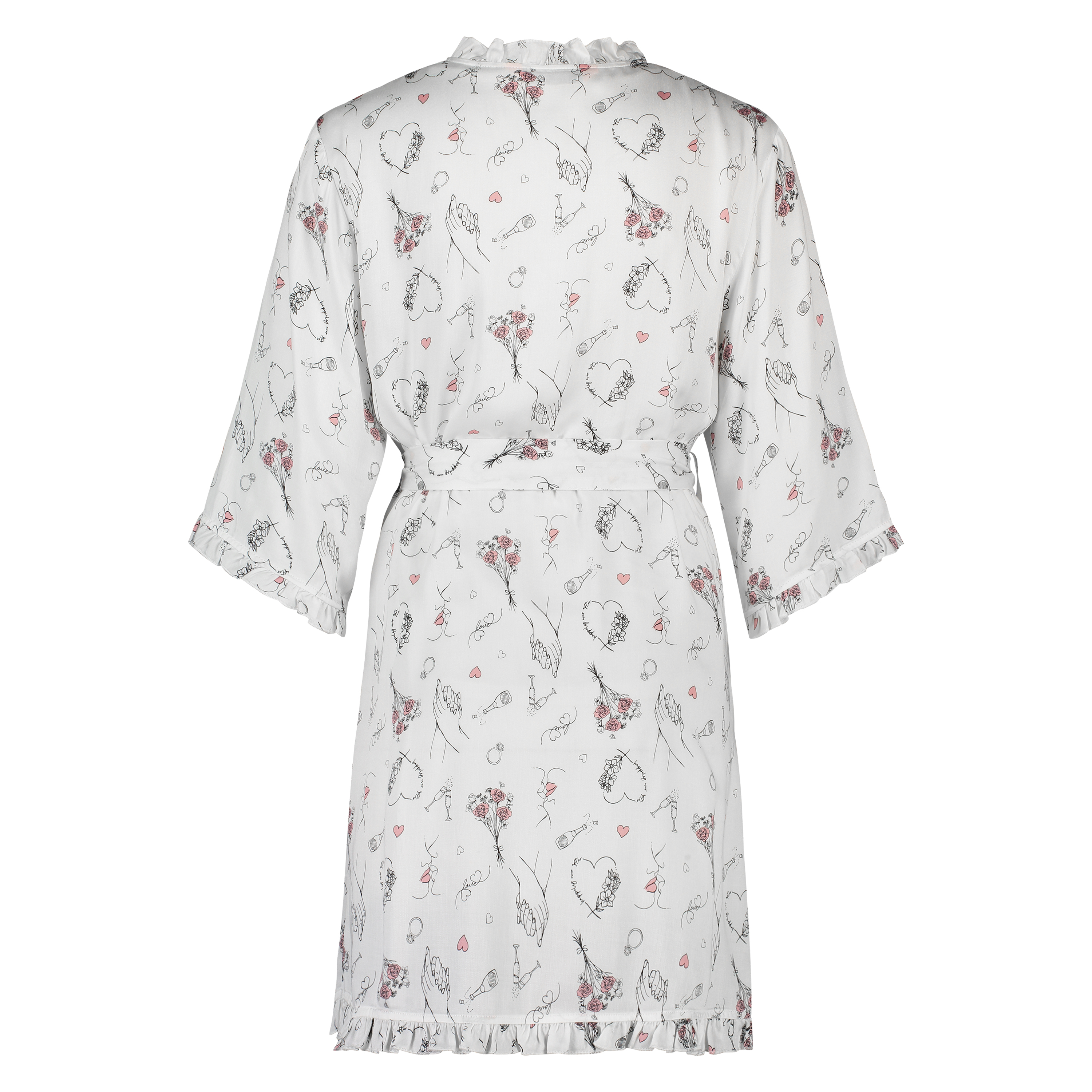 Kimono Bridal, White, main