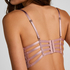 Essie Padded Underwired Longline Bra, Purple