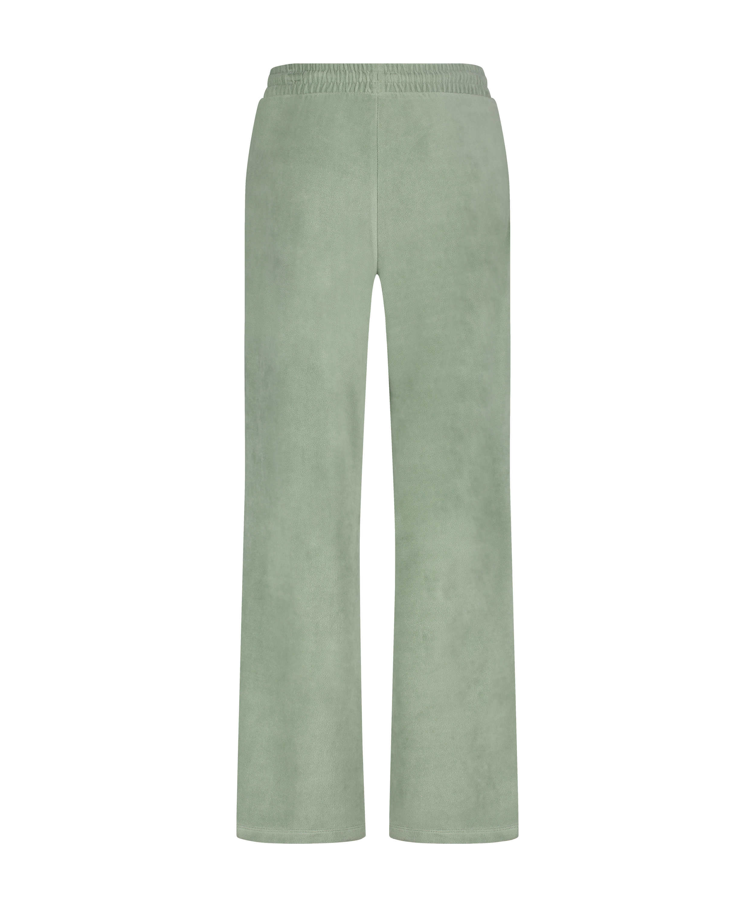 Velours Pyjama Pants, Green, main