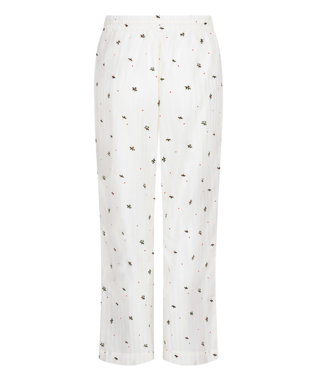 Pyjama Pant Mistletoe, White