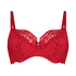 Rose Non-Padded Underwired Bra, Red