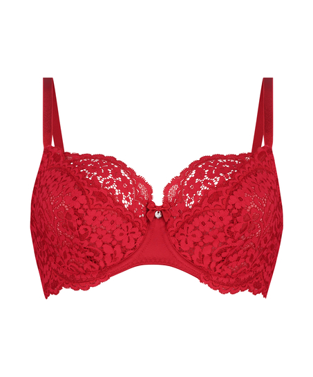 Rose Non-Padded Underwired Bra, Red