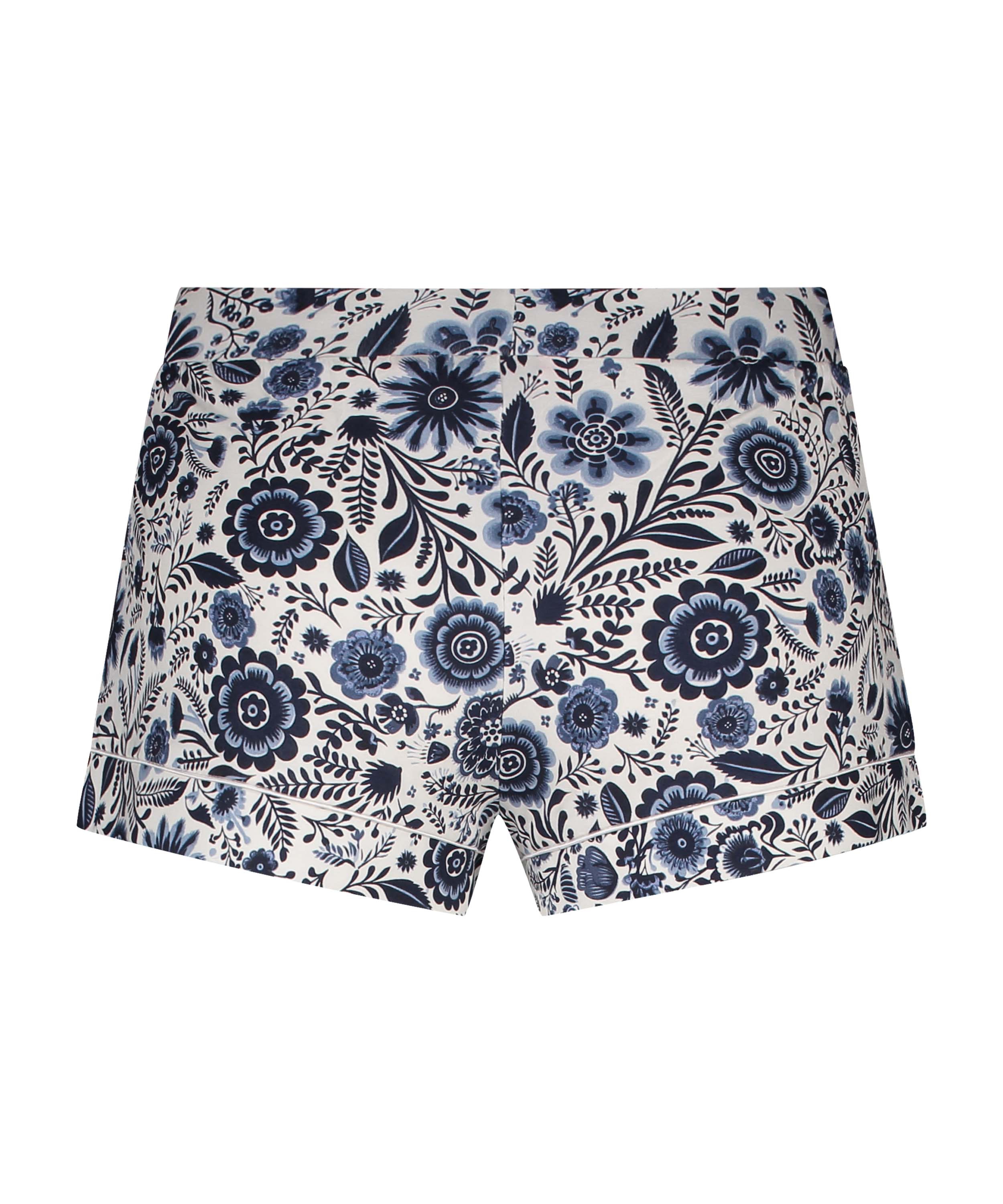 Jersey Pyjama Shorts, White, main