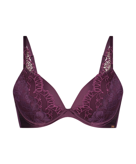 Samra Padded Underwired Push-Up Bra, Purple